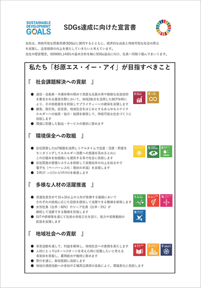 SDGs達成に向けた宣言書